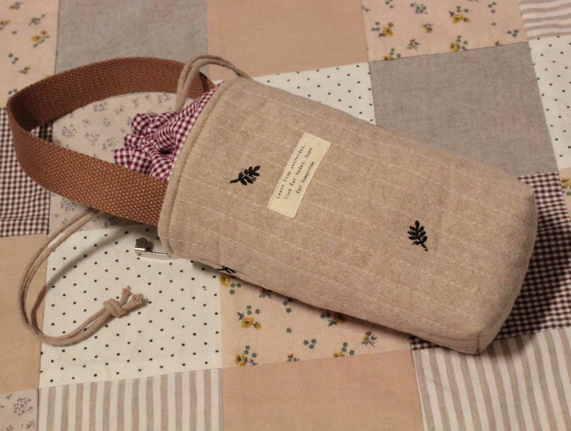 핸드메이드 누빔 물병 파우치 상품이미지1