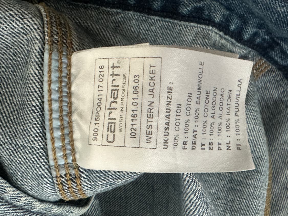 [M]칼하트 데님 자켓 청자켓 워크자켓 상품이미지7