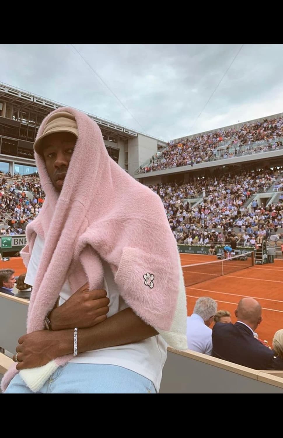 라코스테 x 골프왕 골프 르 플레르 모헤어 울 니트 가디건 상품이미지1