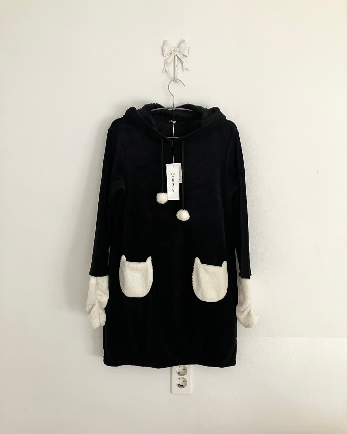 고양이 귀 후리스 원피스 상품이미지3