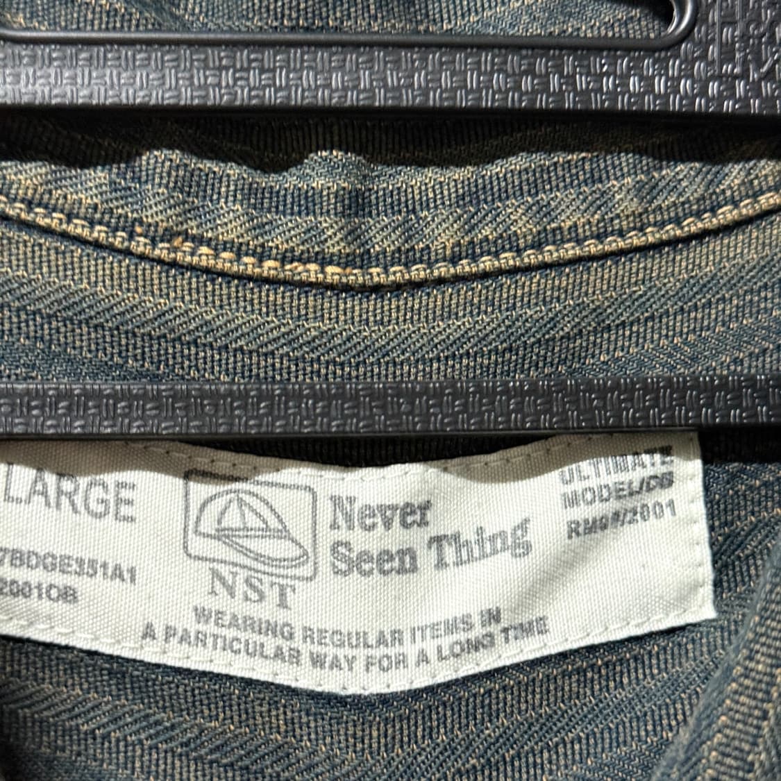 VTG 빈티지 샌드워싱 디테일 데님 집업 반팔 셔츠 자켓 상품이미지5