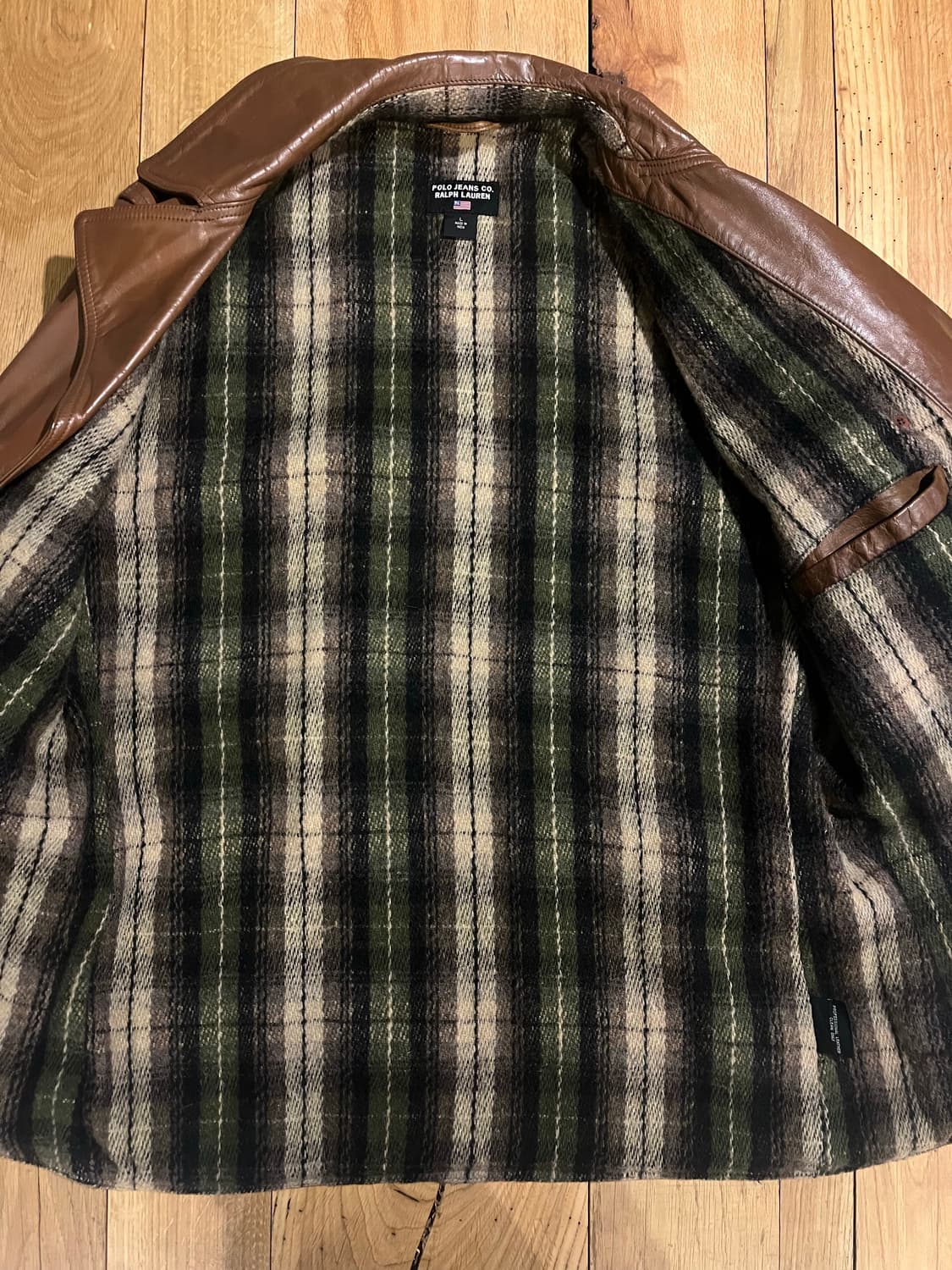 폴로 레더 카코트 상품이미지5