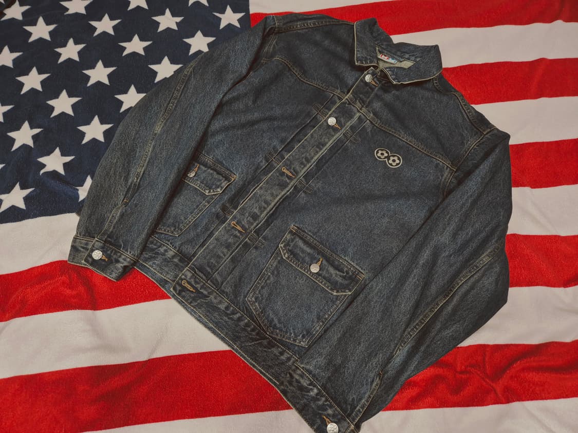 반디더핑크 데님 자켓 상품이미지1