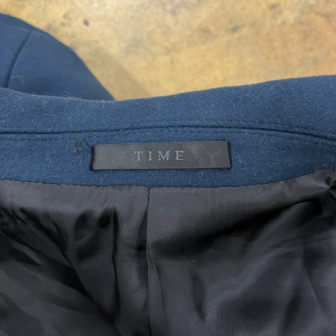[정품/105] 타임옴므 싱글블루 코트 b10 상품이미지5