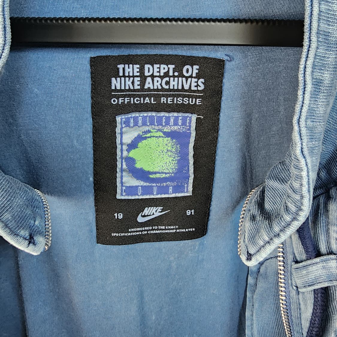 나이키 블루 워싱 빈티지 집업 자켓 상품이미지6
