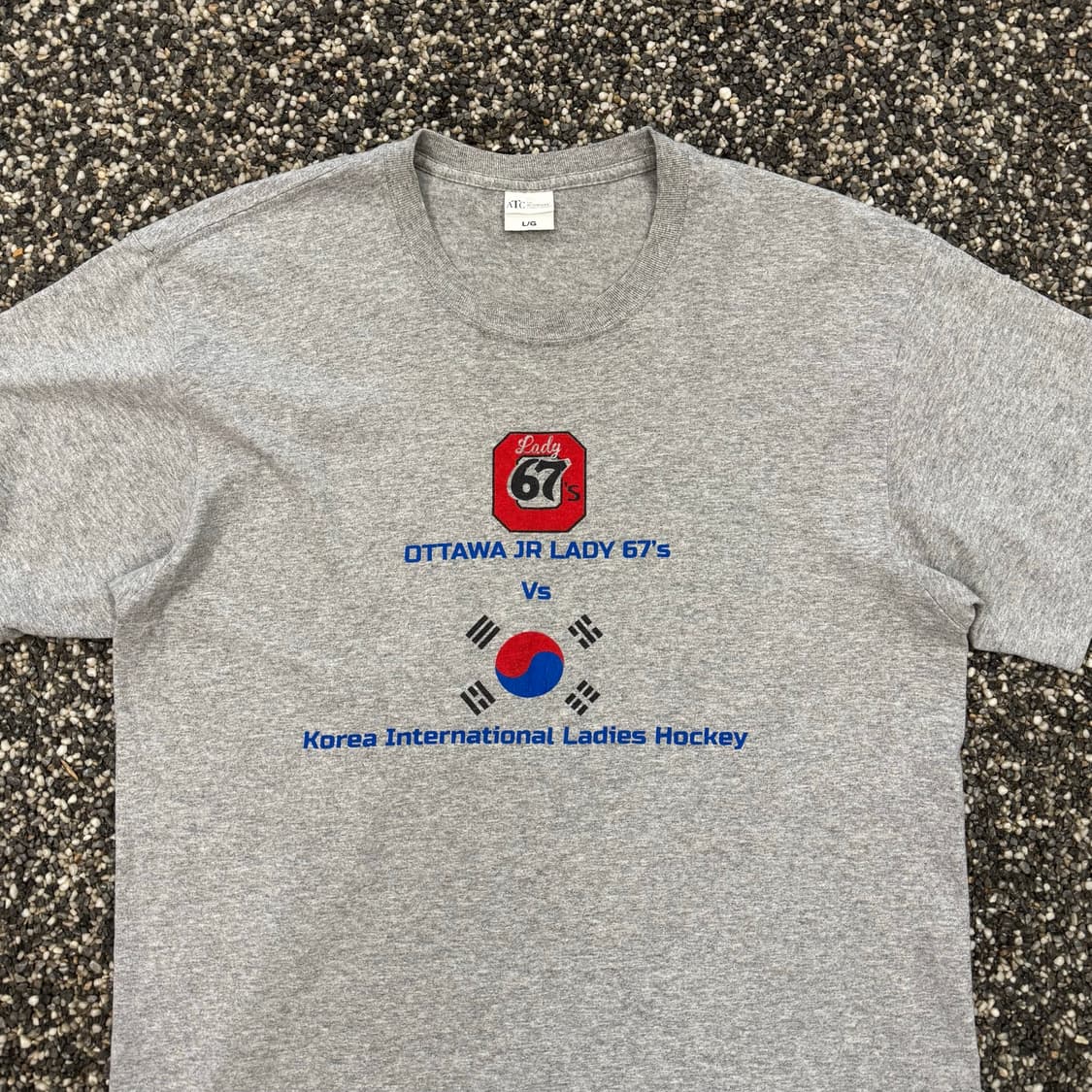 한국 vs 캐나다 하키 경기 빈티지 티셔츠 (L)  상품이미지2