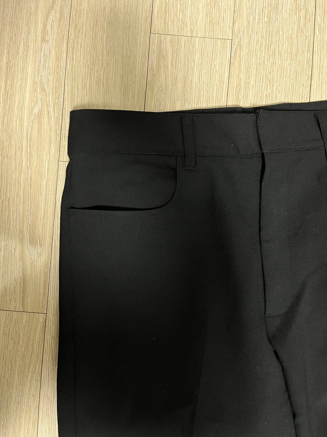 선플라워 프렌치 블랙 울 트라우져 48 상품이미지4