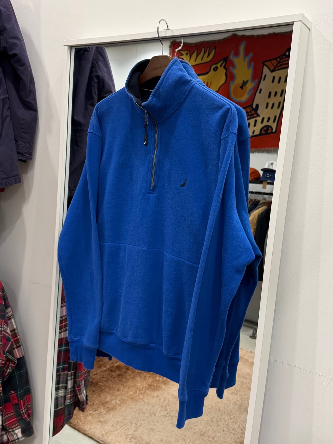 Nuatica 노티카 하프넥 집업 플리스 스웻 상품이미지1