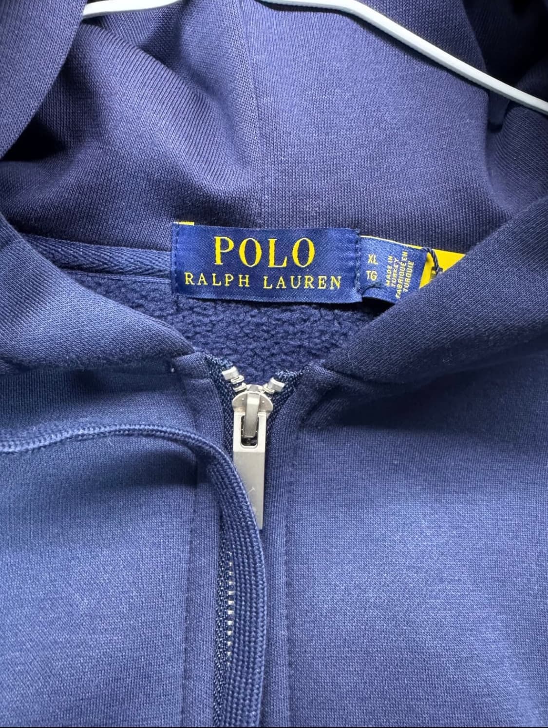 폴로 후드집업 네이비 XL 상품이미지2