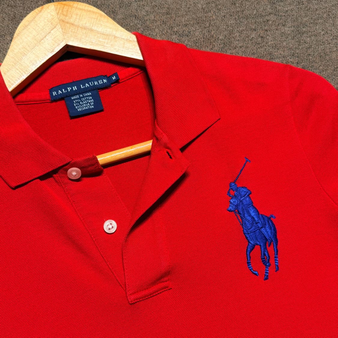 폴로랄프로렌 여성 빅포니 반팔 카라티 M 스키니폴로 상품이미지2