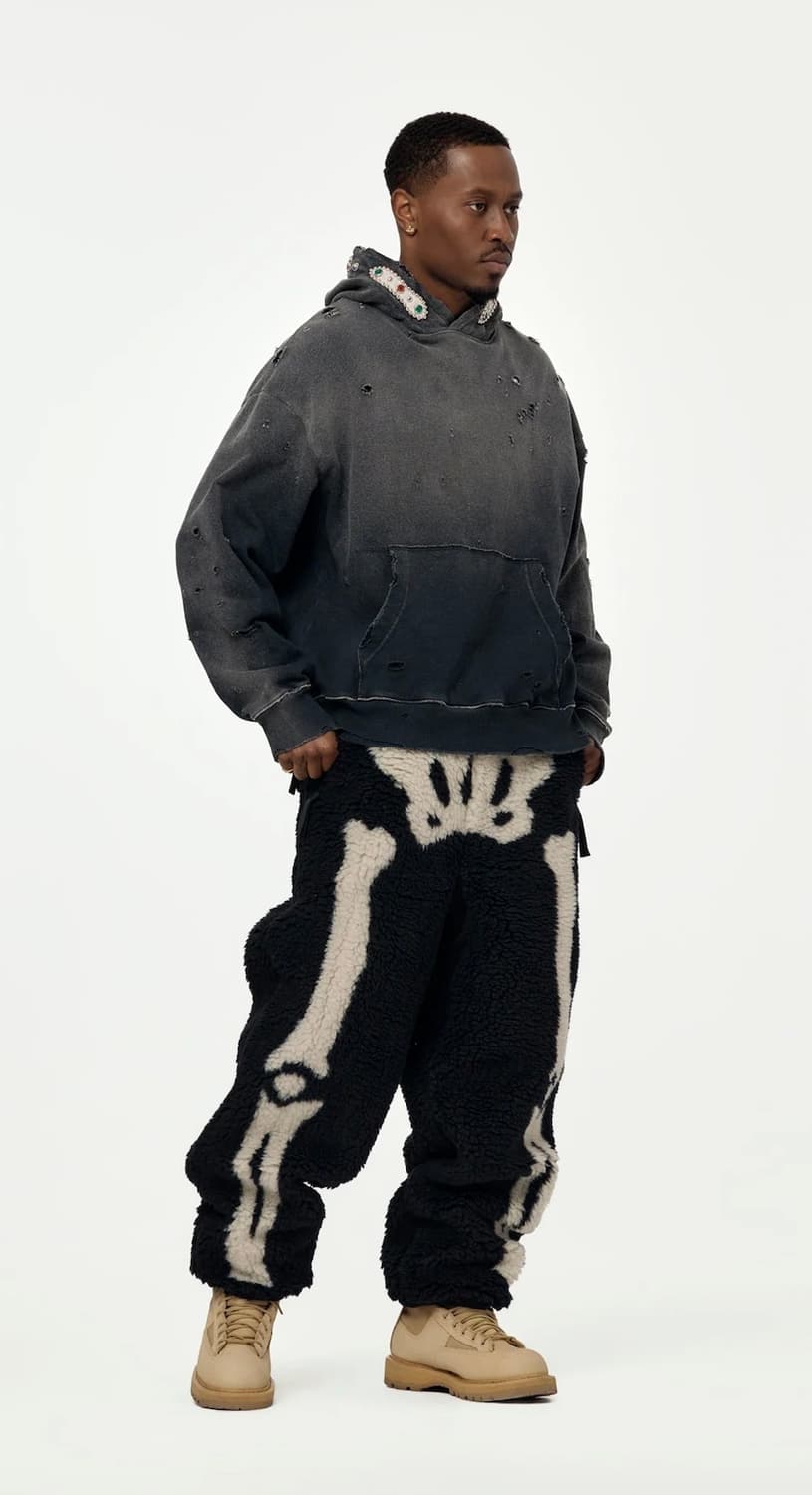 KAPITAL 캐피탈 THRILLER 젬스톤 후드 상품이미지5