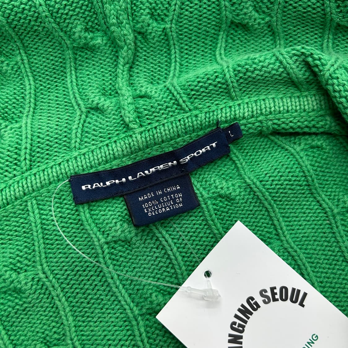Polo Cable Knit Zip-Up Hoodie 상품이미지7