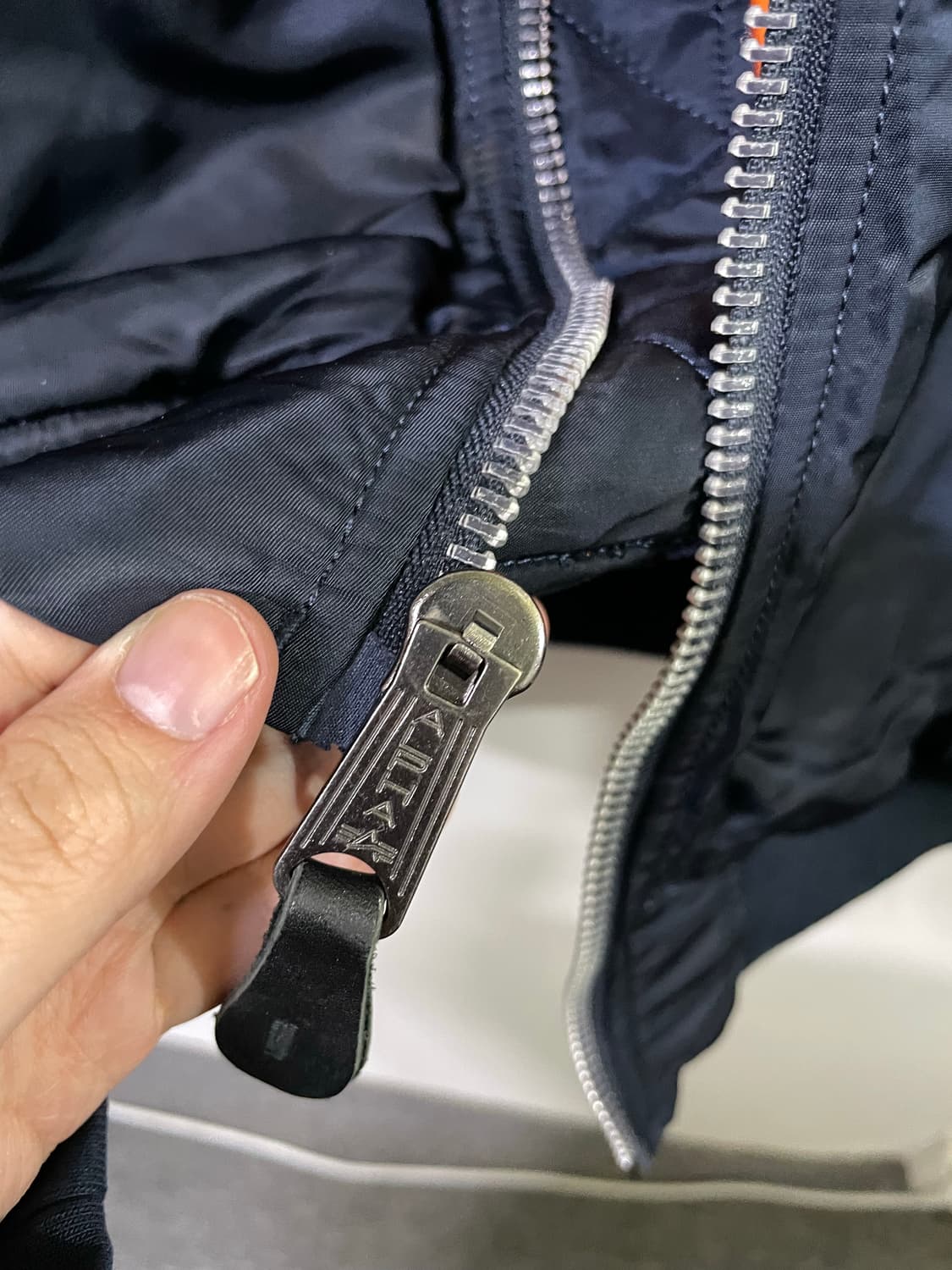 알파인더스트리 MA-1 블루종 봄버 자켓 100-105 나사콜라보 상품이미지6