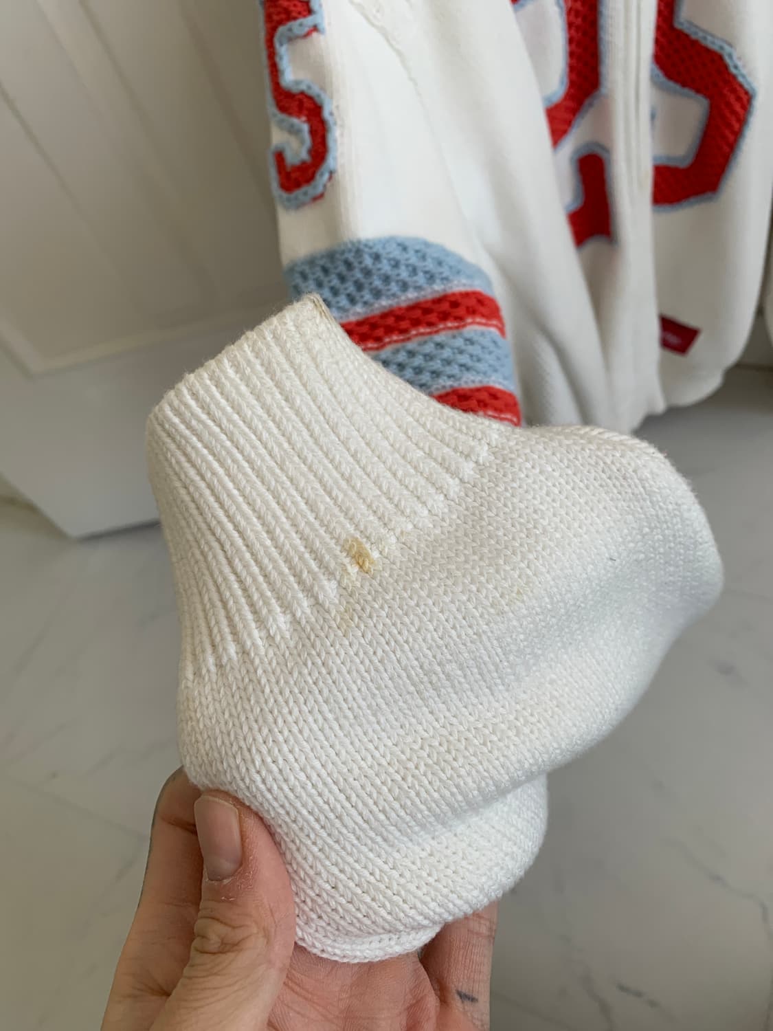 슈프림 니트 집업 L 상품이미지4