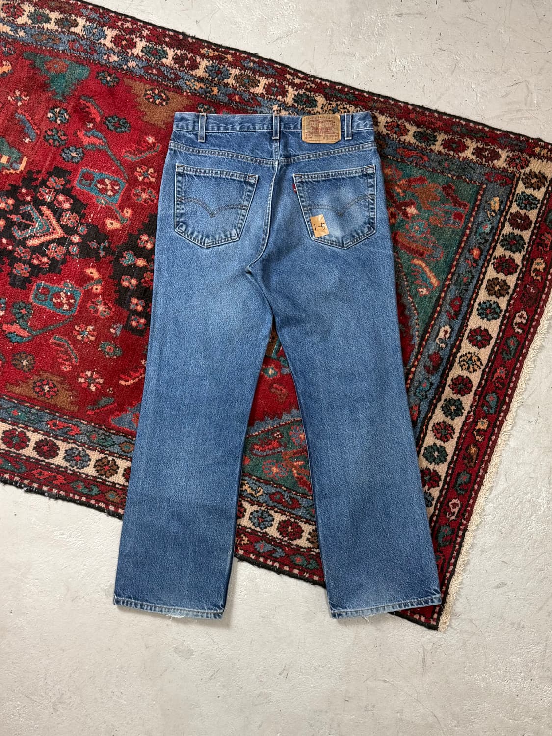 90's 빈티지 리바이스 517 부츠컷 플레어진 상품이미지4