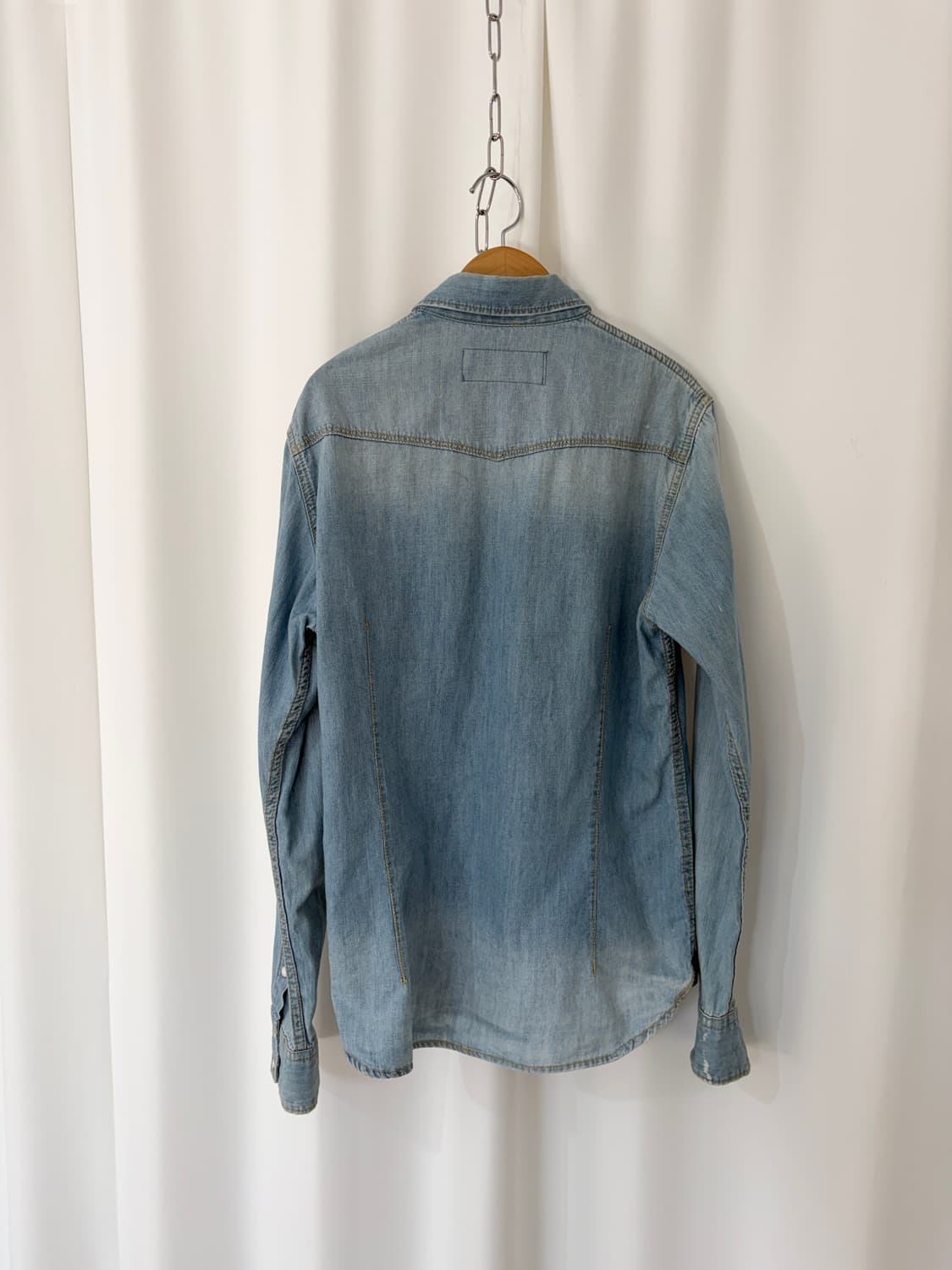 nano universe denim western shirt 상품이미지4