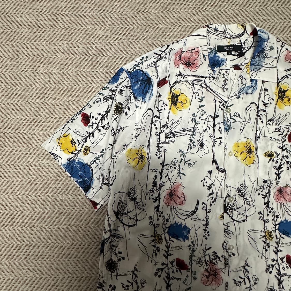 BEAMS polyester open shirt 상품이미지3