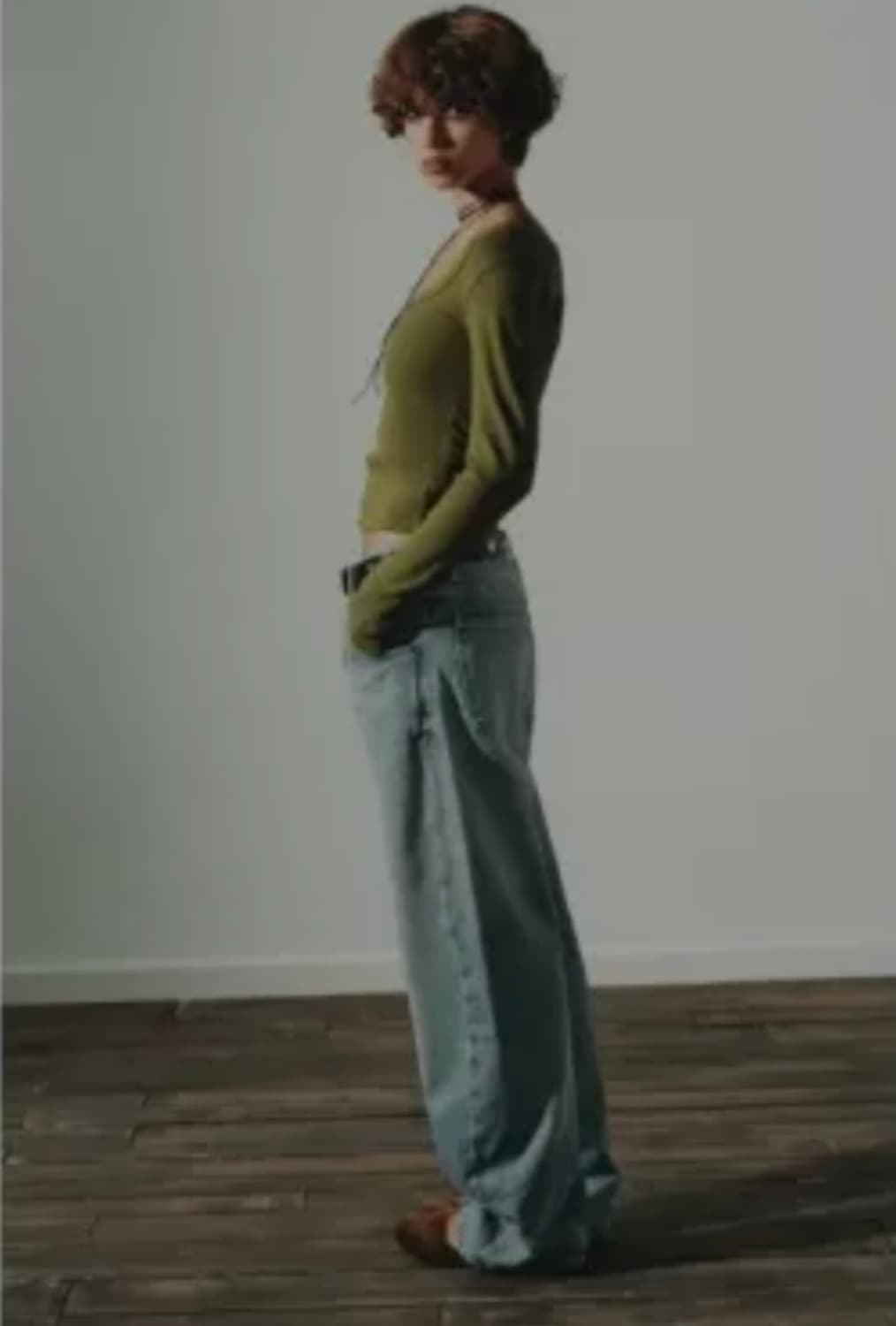 자라 올리브 티셔츠 4424/811/500 상품이미지3