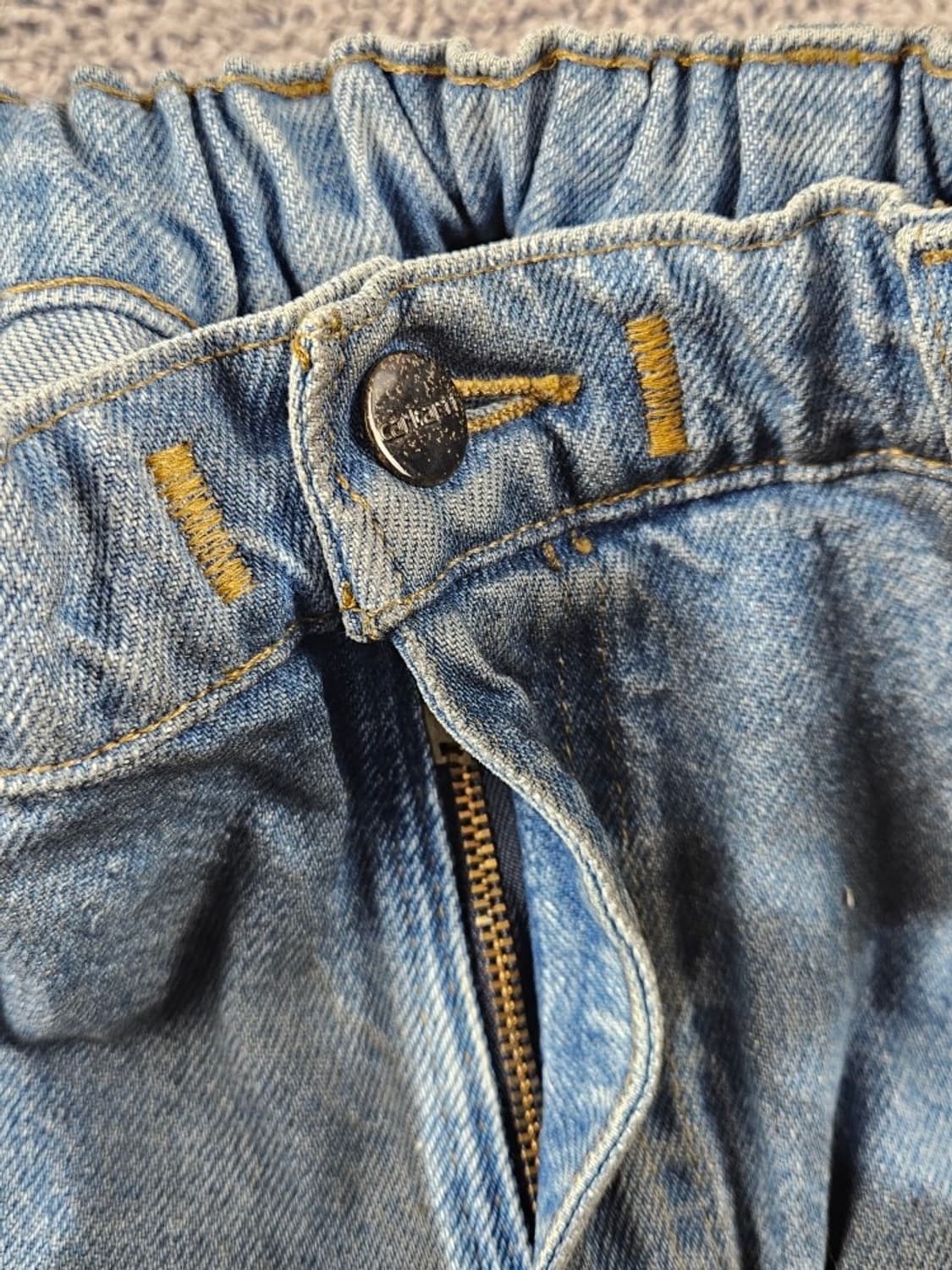 칼하트 밴딩 다잉 워시드 커스텀 데님 팬츠 (36X34추정)/ 11044 상품이미지7