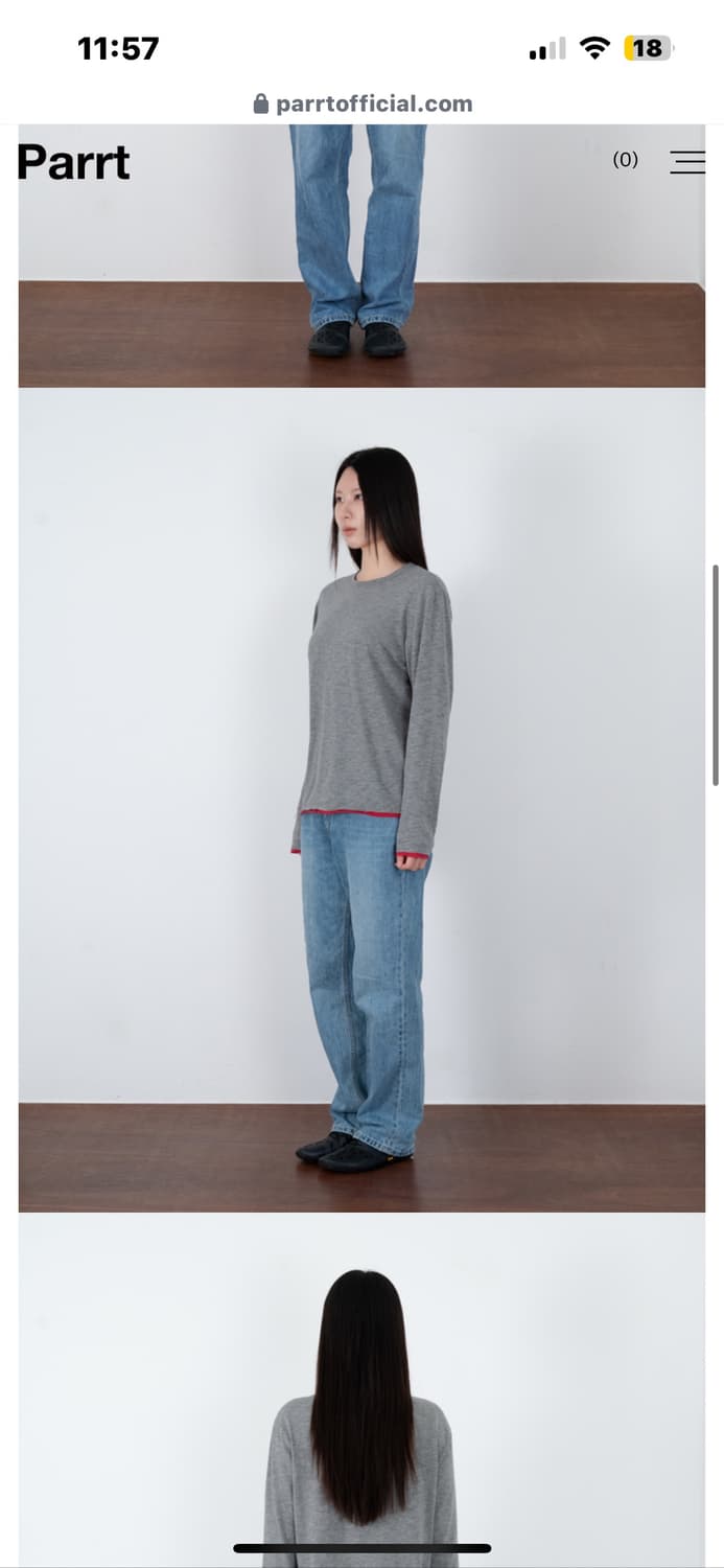 Parrt Cutoff Layered Longsleeve  상품이미지2