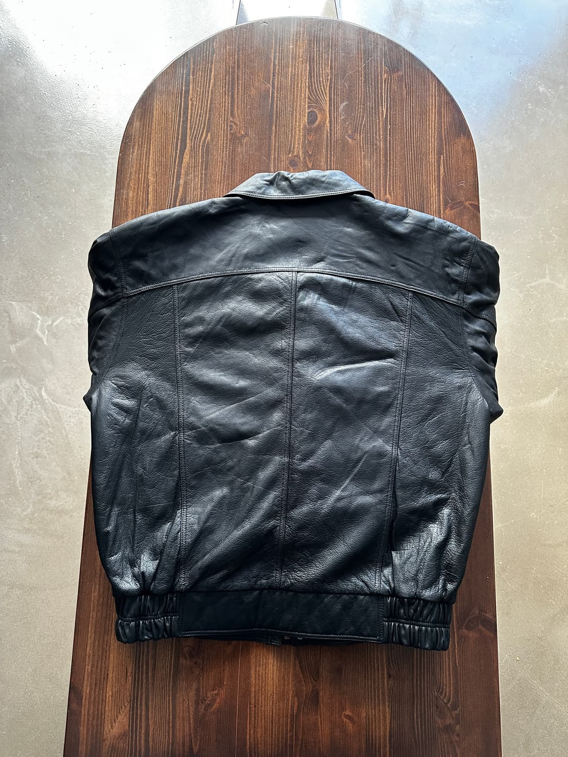 예케 빈티지 블루종 레더 자켓  상품이미지3