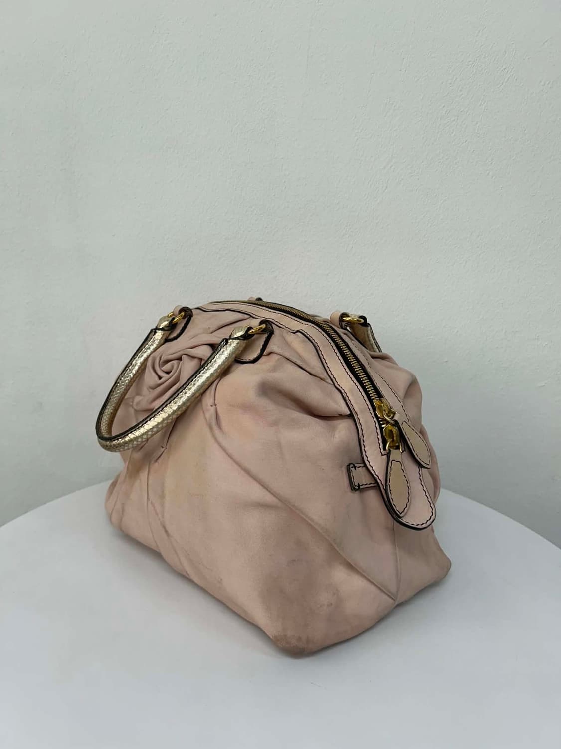 Valentino Garavani Pink Leather Tote Bag 상품이미지3