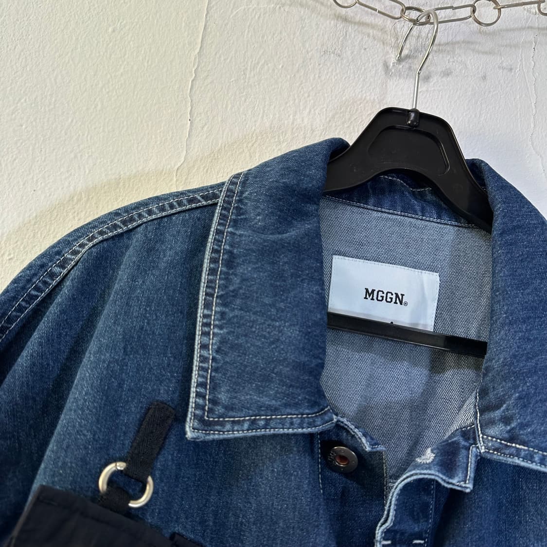 L 맥우드건 진청 데님 워크 점프수트 상품이미지5