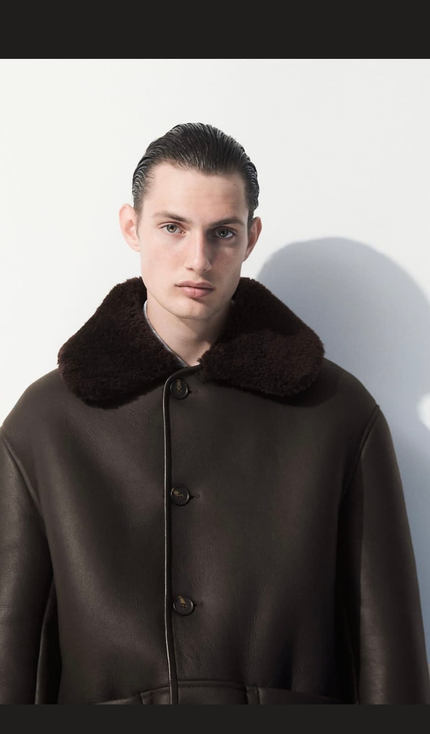 (택 채 새상품) COS 리버시블 무스탕 S 상품이미지1