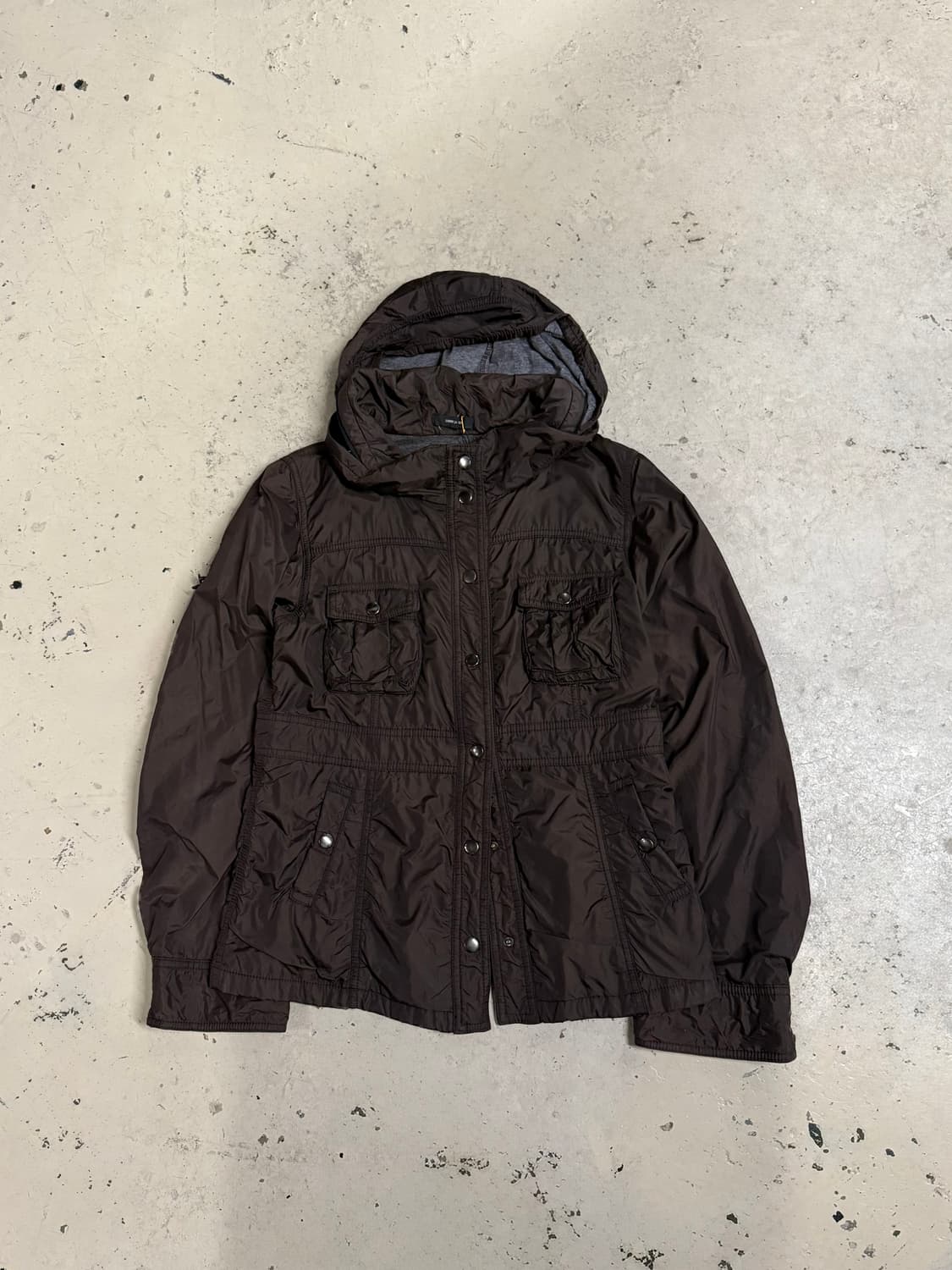 high-neck pocket detail nylon hood jk 상품이미지1