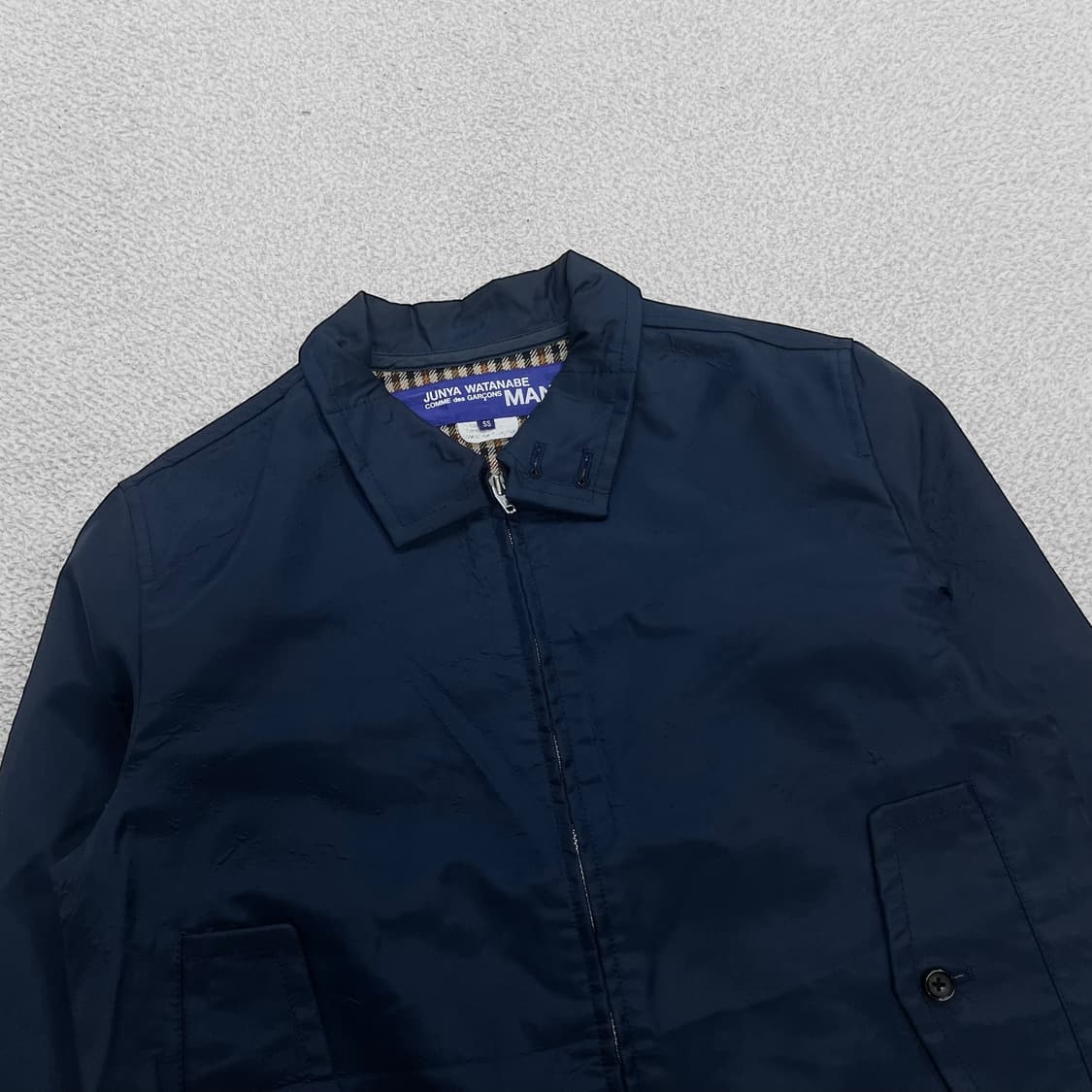 꼼데가르송 x 준야와타나베 해링턴 자켓 네이비 상품이미지2