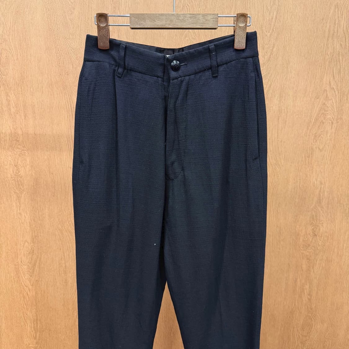 릭 오웬스 클래식 테일러드 팬츠 사이드 웰트 포켓 벨트 루프 디테일 블랙 상품이미지4