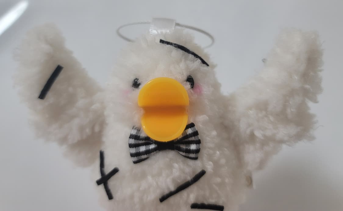 주먹밥 오리 인형 키링 가방고리 핸드메이드 인형 솜인형 빈티지 상품이미지2