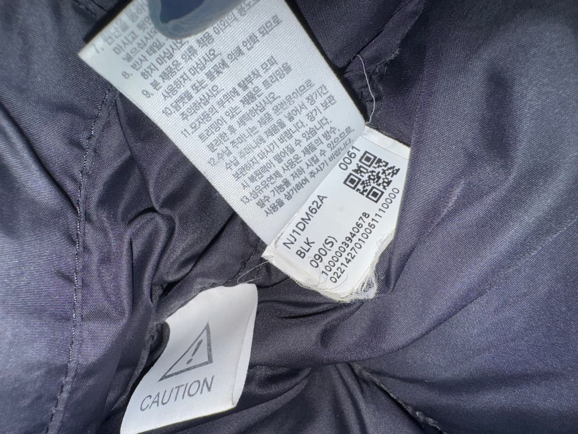 노스페이스 눕시 패딩 블랙 s 상품이미지2