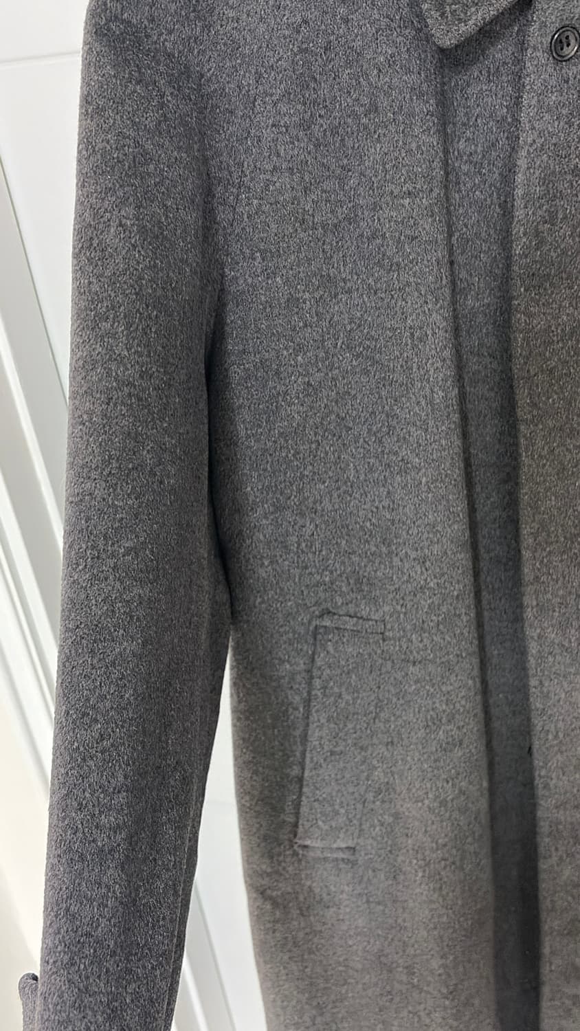 차콜 캐시미어100코트 100-105사이즈  상품이미지3