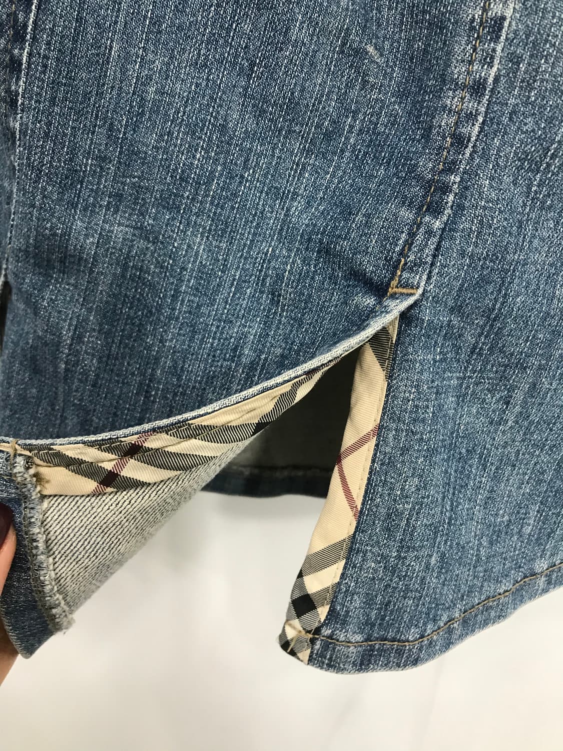 Burberry 노바체크 데님 스커트  상품이미지5