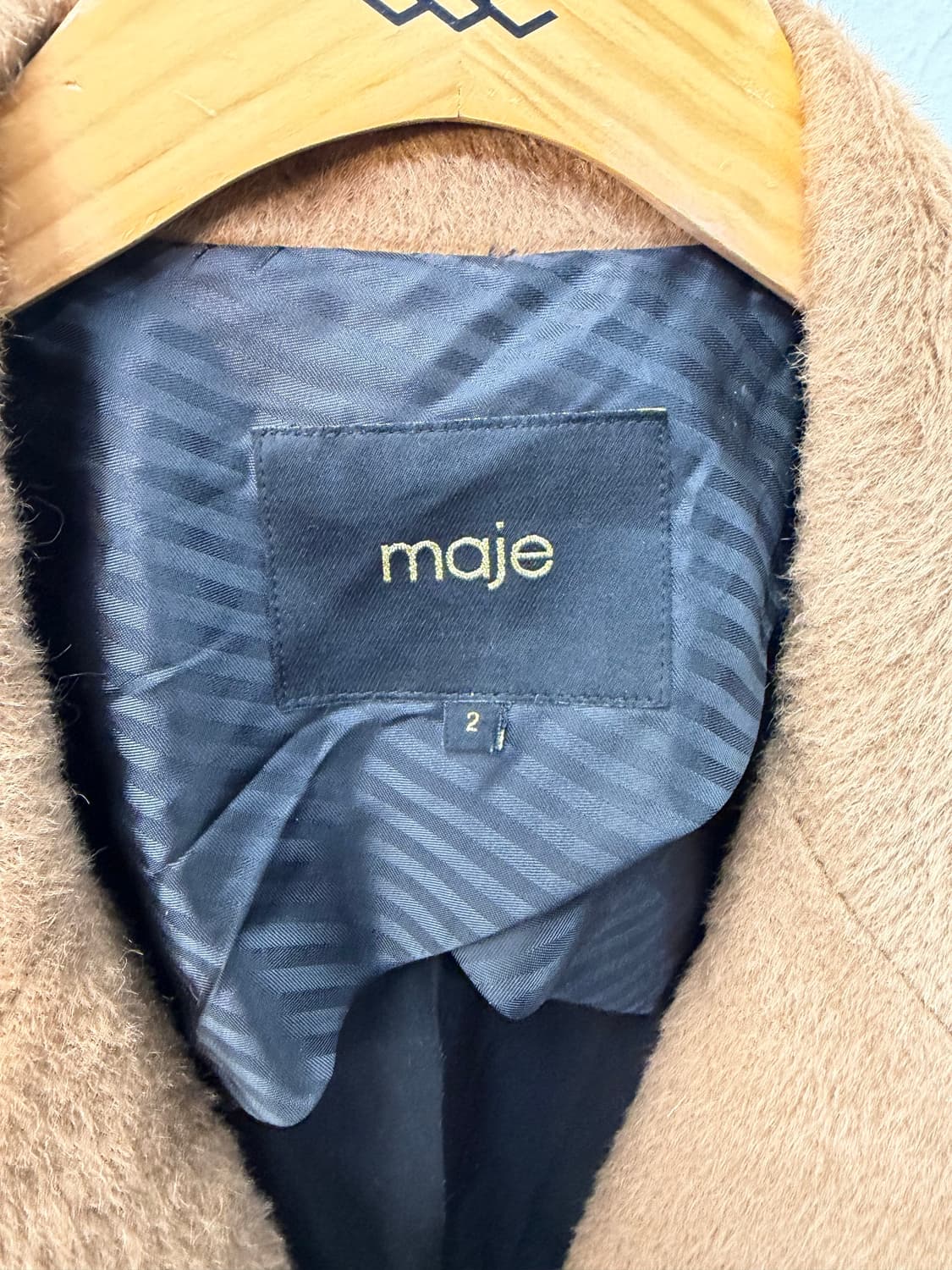 정품) maje 마쥬 알파카 더블 버튼 코트 2 상품이미지5