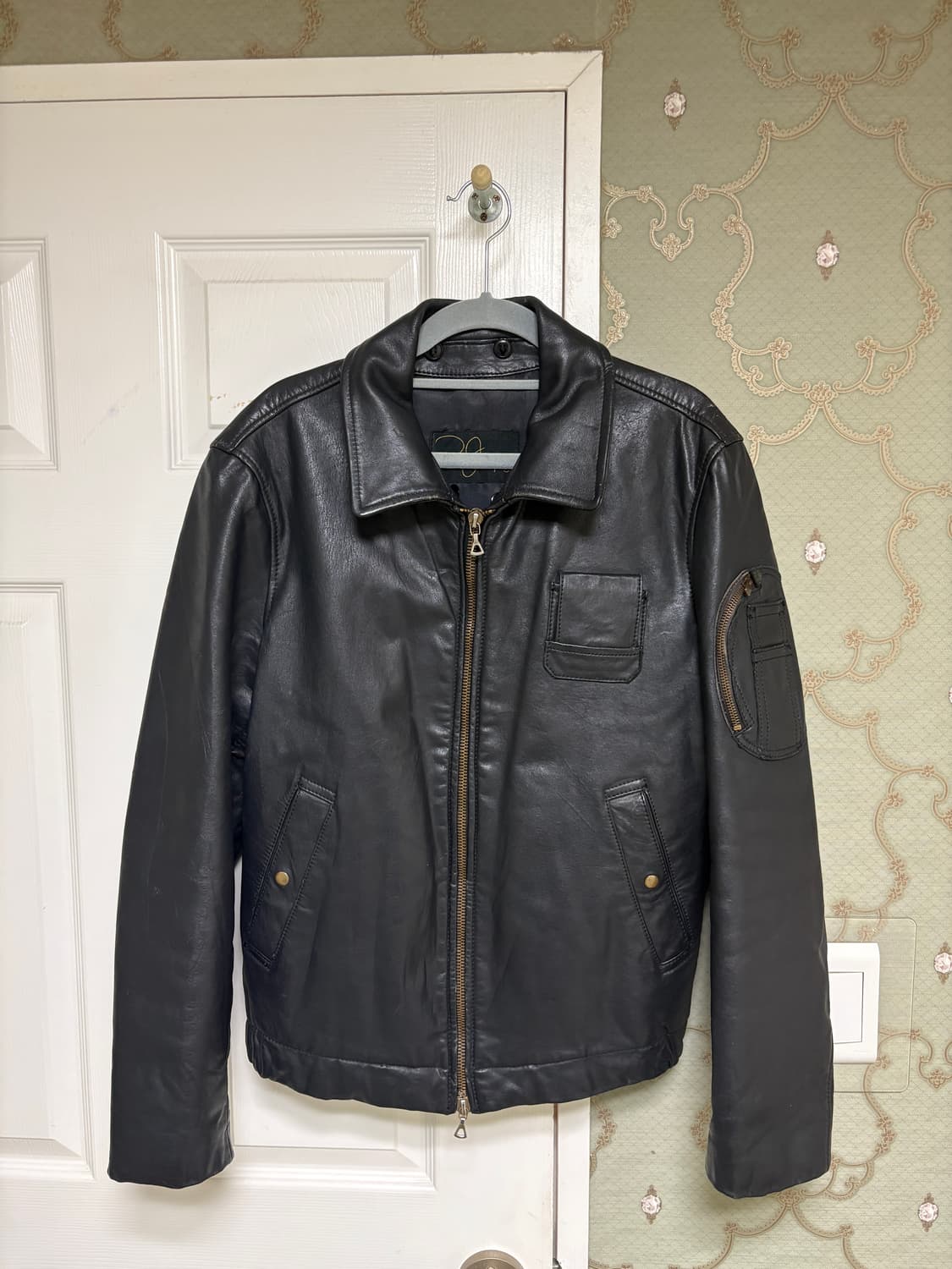 48) 70s 프렌치 레더 파일럿 자켓(민간용) 상품이미지2