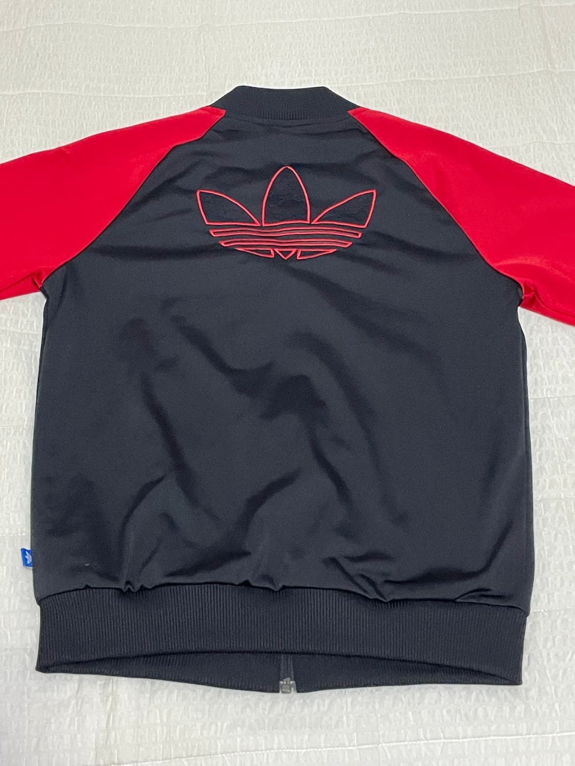 아디다스 슈퍼걸 레이스 트랙탑 블랙 레드 삼선 상품이미지3