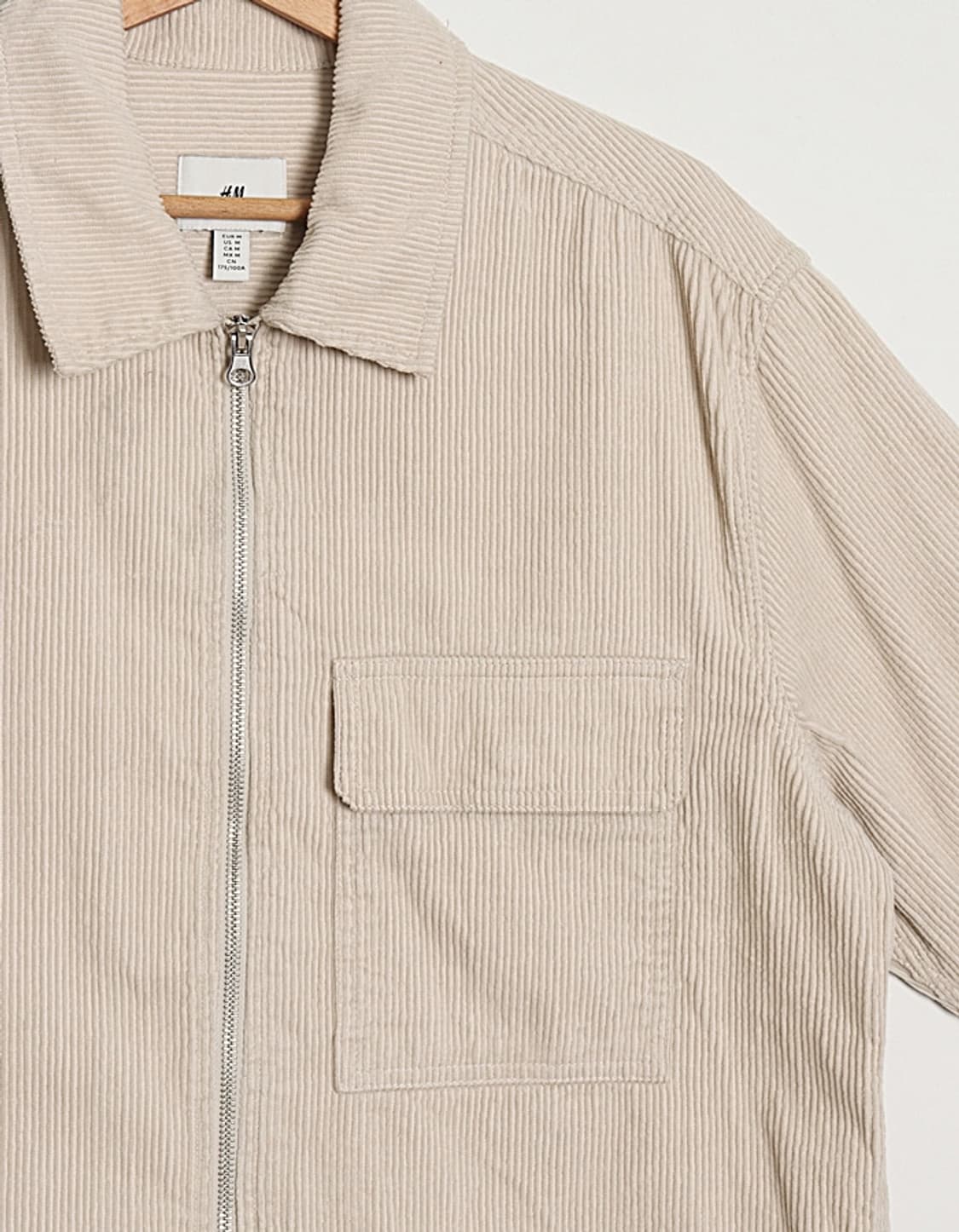 H&M Cord Zip shirts 상품이미지3