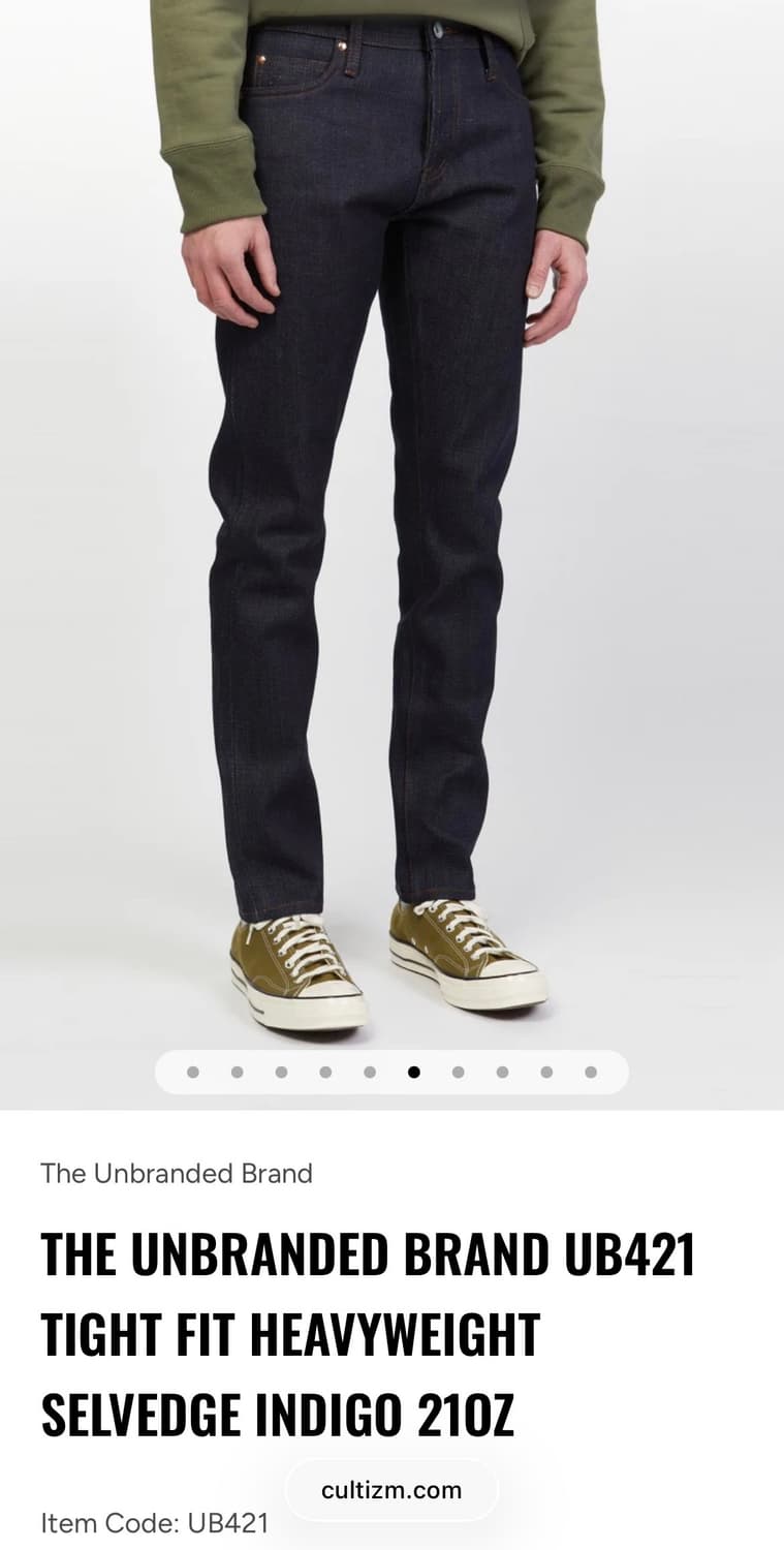 언브랜디드 21oz 셀비지 (UB421) 34 상품이미지5