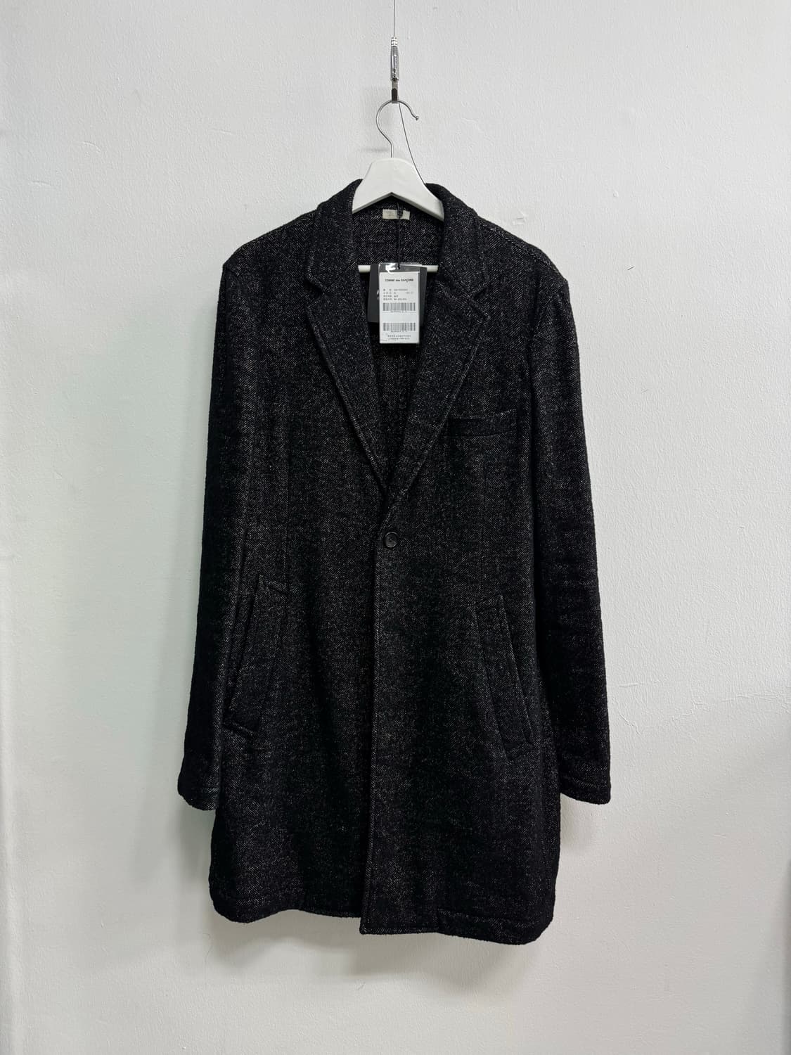 꼼데가르송 옴므 듀 헤링본 코트 L 상품이미지1