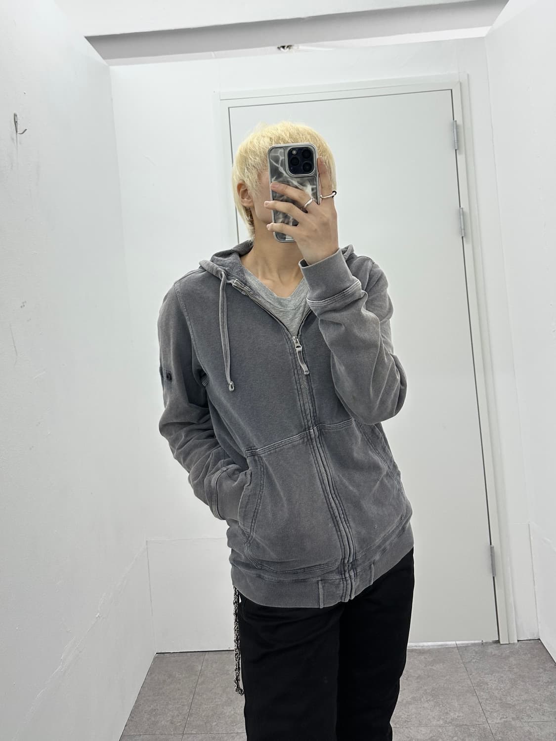 Stone Island 18ss pigment washing zip up 상품이미지6