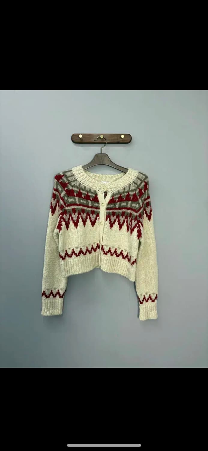 빈티지 노르딕 니트 가디건 H1222 상품이미지2