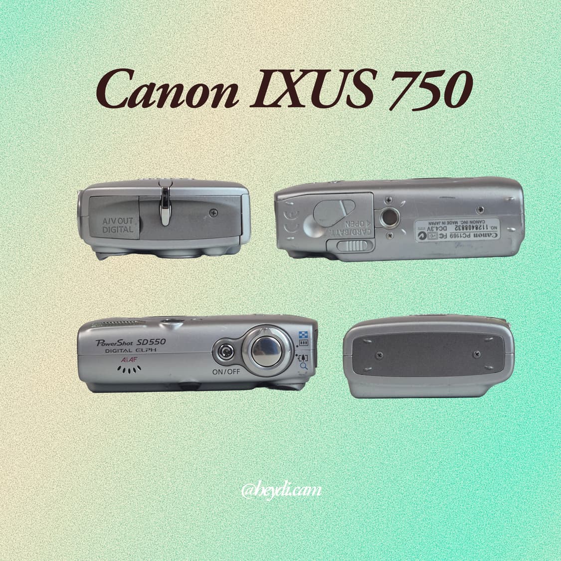 (아일릿 원희) 캐논 ixus750 IXY700 실버 상품이미지3