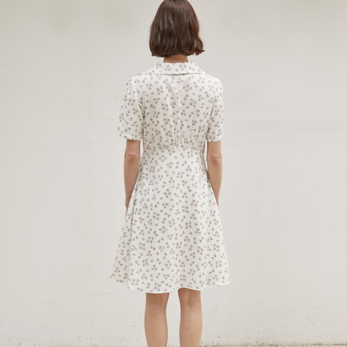 논로컬(NONLOCAL) 플로럴 숄카라원피스 55 새상품 상품이미지3