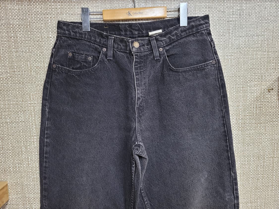 34인치 리바이스 535 빈티지 오버핏 청바지 힙합 올드스쿨 흑청 상품이미지2
