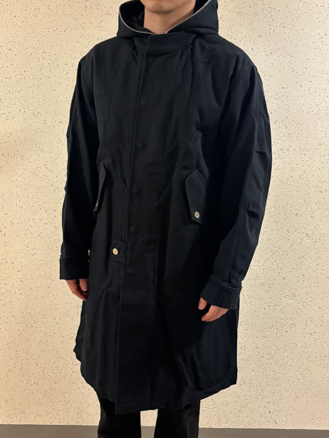 L) 424 집 후드 모즈 코트 상품이미지9