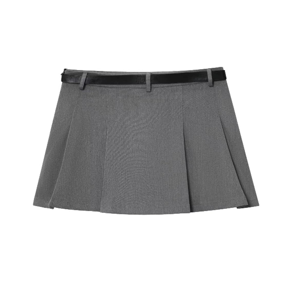 벨트 세트 플리츠 미니스커트 상품이미지2