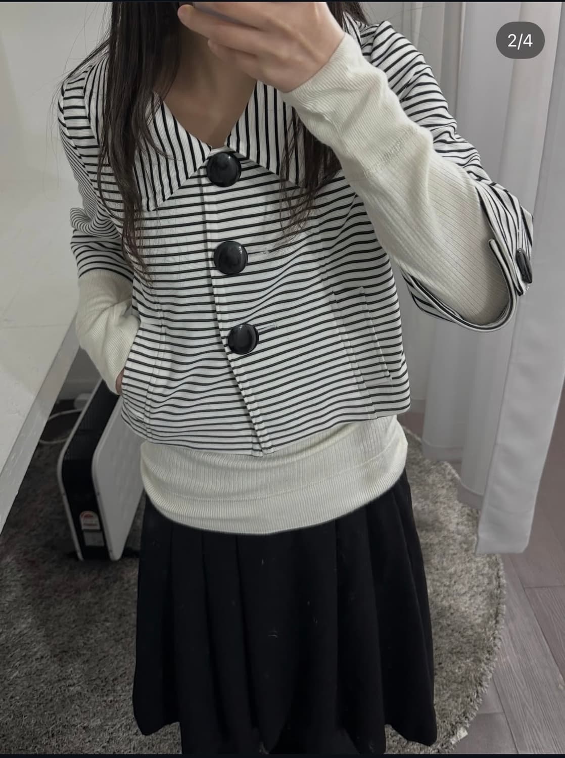 life dolce lab stripe button jacket 상품이미지3