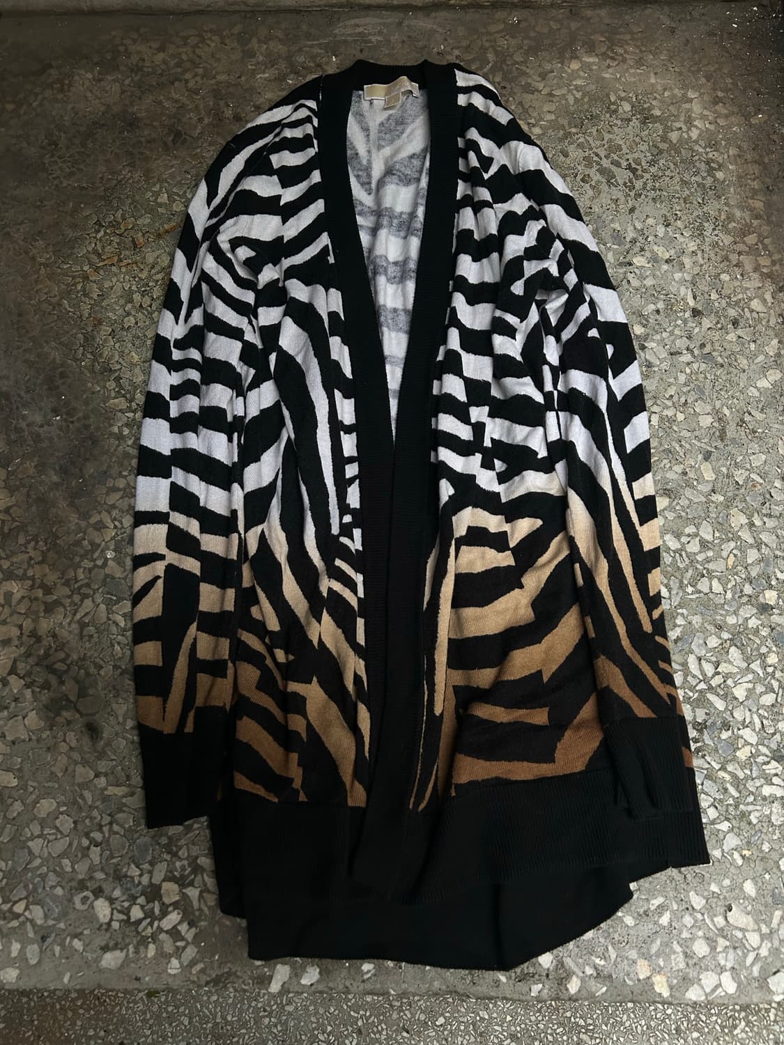 2000s michael kors v-kei 지브라 패턴 가디건   상품이미지2